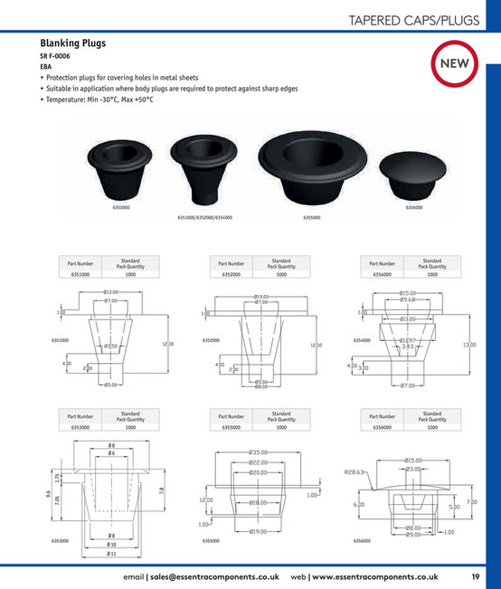 Sharp Side Plug Essentra Components UK - Essentra Components Catalogue UK - Page 20-21